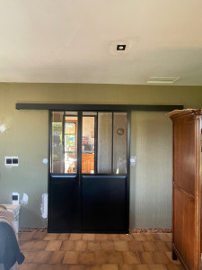 Photo de galerie - Pose de porte coulissante 