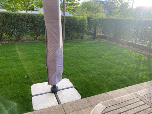 Photo de galerie - Pose de gazon placage. 