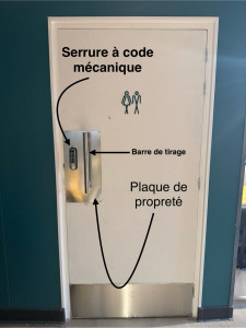 Photo de galerie - Mise en place d’une barre de tirage ainsi que d’une serrure à code