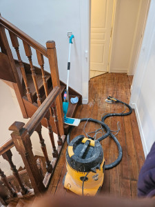 Photo de galerie - Ponçage parquet chaîne 