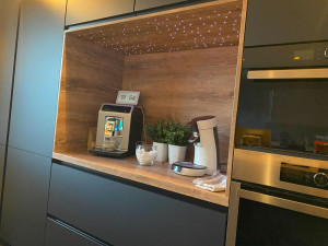 Photo de galerie - Ciel étoilé Led niche cuisine connecté 