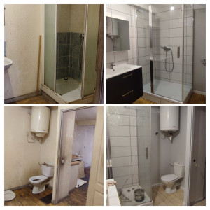 Photo de galerie - Suite rénovation T2 meublé - Création salle de bain