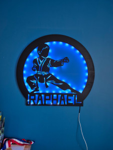 Photo de galerie - Cadre décoratif karaté 