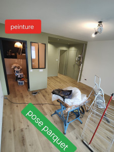 Photo de galerie - Peiture et parquet