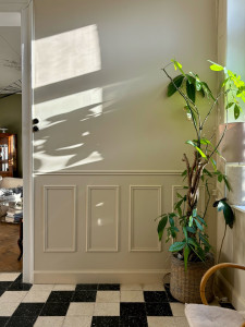 Photo de galerie - Pose de soubassement et mise en peinture