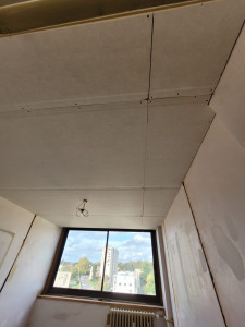 Photo de galerie - Pose placo avec isolation plafond sur 70 m²