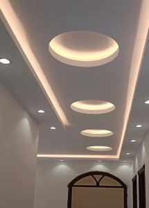 Photo de galerie - Pose Placo bande enduit deco peinture.