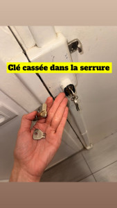 Photo de galerie - Clé cassé dans le cylindre 
