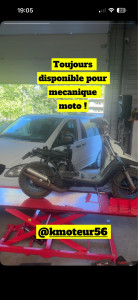 Photo de galerie - Specialiste 2 roues chez nous n’hésitez pas a faire vos travaux chez kmoteur56 !