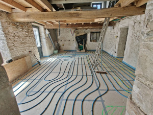 Photo de galerie - Création d'un plancher chauffant en PER Bao