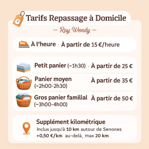 Photo de galerie - Service repassage 