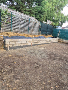Photo de galerie - Construit un mur de parpaing 
