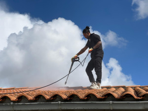Photo de galerie - Demoussage toiture 