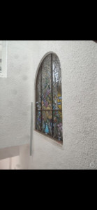 Photo de galerie - Isolation vitrail par double vitrage 