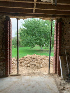 Photo de galerie - Ouverture avec habillage en brique 