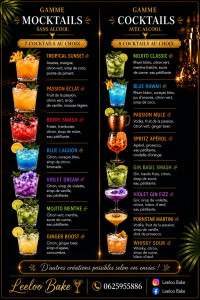 Photo de galerie - Liste cocktail 