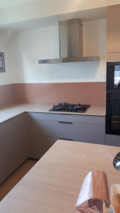 Photo de galerie - Crédence cuisine 
Carrelage faillance 40 / 140 cm 