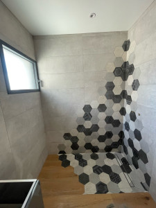 Photo de galerie - Réalisation d’une douche a l’italienne sdb clé en mains 