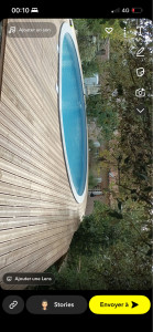 Photo de galerie - Piscine et  plage bois hors sol 