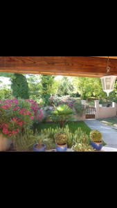 Photo de galerie - Jardin propre et fleuri avec haies, arbustes et plantes entretenus