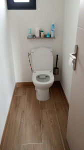 Photo de galerie - Pose faience et wc suspendu ( avant travaux)