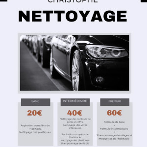 Photo de galerie - Bonjour, je propose mes services pour du nettoyage de voiture et également les utilitaires.