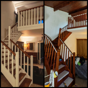 Photo de galerie - Rénovation de peinture sur boiserie