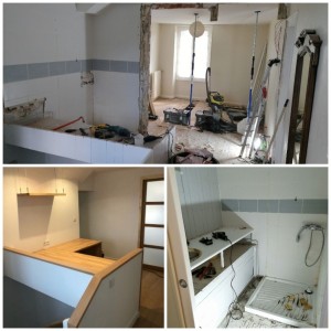 Photo de galerie - Transformation d'une salle de douche en bureau. 