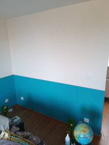 Photo de galerie - Peinture en 2 couches+ pose de champs plat 