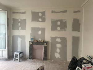 Photo de galerie - Placo + bande à placo 