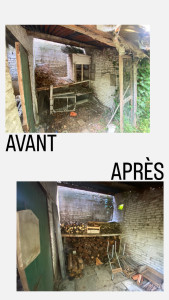 Photo de galerie - Création d’un abris à bois