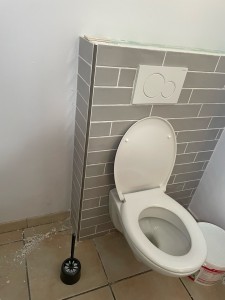 Photo de galerie - Remplacement d’un WC classique par une WC suspendu tout compris sauf carrelage 