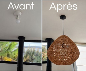 Photo de galerie - Pose d'un luminère.