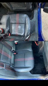 Photo de galerie - Voici un Avant / Après lors d'un lavage intégral avec pressing des sièges