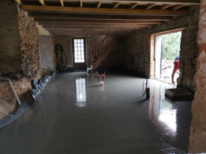 Photo de galerie - Création d’une dalle béton sur 100 mètre carré