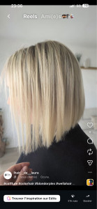Photo de galerie - Mèches + coupe + coiffage cheveux courts