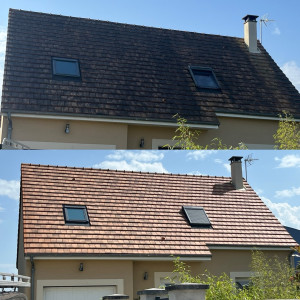 Photo de galerie - Nettoyage à basse pression + application d’un hydrofuge incolore de la 