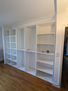 Photo de galerie - Réalisations meuble sur mesure sans porte coulissante 