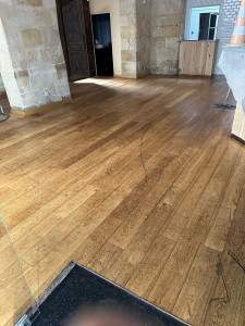 Photo de galerie - Décapage du sol thermo, plastique