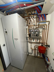 Photo de galerie - Installation d’une pompe à chaleur Mitsubishi 