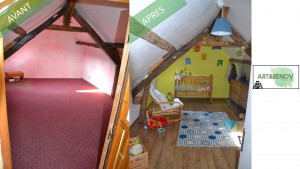 Photo de galerie - Rénovation d'une chambre d'enfant.