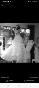 Photo de galerie - Une robe de mariée unique, réalisée, j'étudie vos budgets et je réalise vos rêves,  je fais les accessoires également voile, pochette, noeuds pap, retouches pour tout le monde .
Je donne des cours en individuel selon vos niveau, âge sans critère 