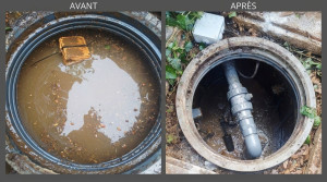 Photo de galerie - Dépannage pompe de relevage 