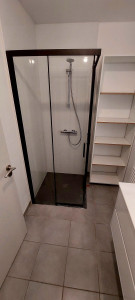 Photo de galerie - Remplacement bac à douche par un bac à l'italienne et changement paroi de douche.