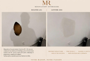 Photo de galerie - Plâtrerie - Murs - Plafonds