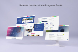 Photo de galerie - Refonte complète du site de l'école PROGRESS SANTE
