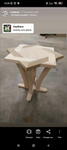 Photo de galerie - Fabrication d'une table basse