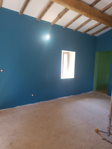 Photo de galerie - Peinture murs et plafonds après rénovation.