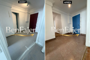 Photo de galerie - Rénovation et peinture d'une entrée