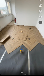 Photo de galerie - Parquet bâton rompu 